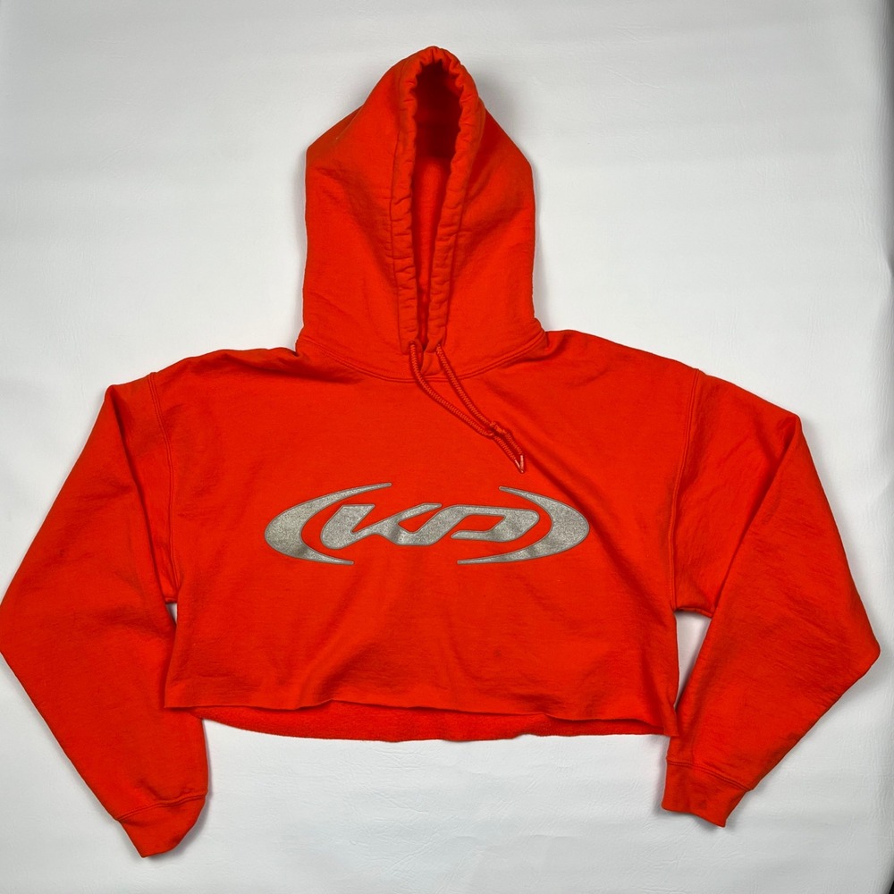 Katy Perry The Lifetimes Tour 2025 Hoodie Women's M Orange Cropped Concert Merch